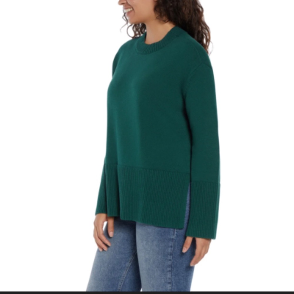 Gap Women's Crewneck Sweater 100% Cotton size S  Green Pullover Long